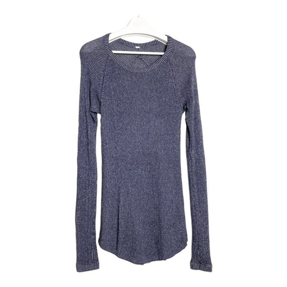 Lululemon Cabi Yoga Sweater Inkwell/Heathered Medium Grey - Picture 2 of 9